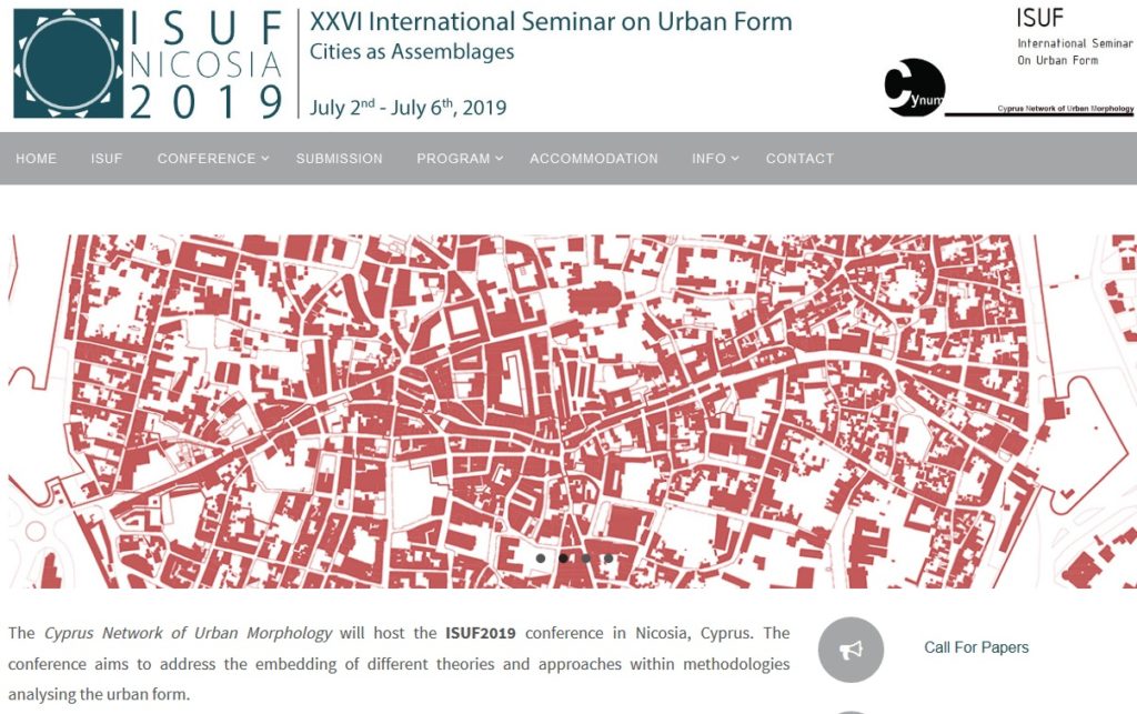 PDF) Cities as Assemblages. Proceedings of the XXVI International Seminar  on Urban Form 2019 2-6 July 2019, Nicosia, Cyprus. Volume 2.